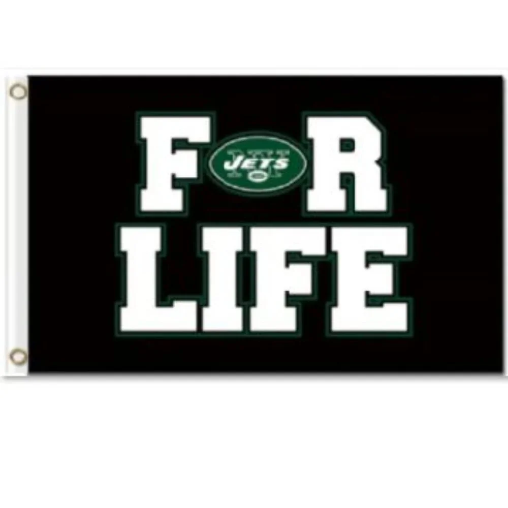 NEW New York Jets 3x5 NFL Flag For Life